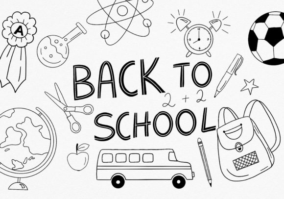 Back to SCHOOL Doodles PNG: A Creative Clipart Kit for Modern Projects