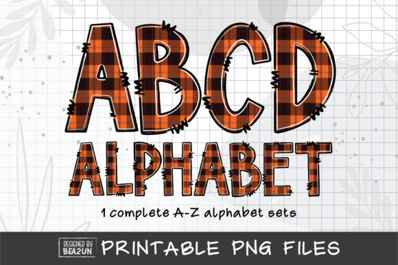 Buffalo Plaid Alphabet: A Designer's Toolkit for Rustic & Bold Projects