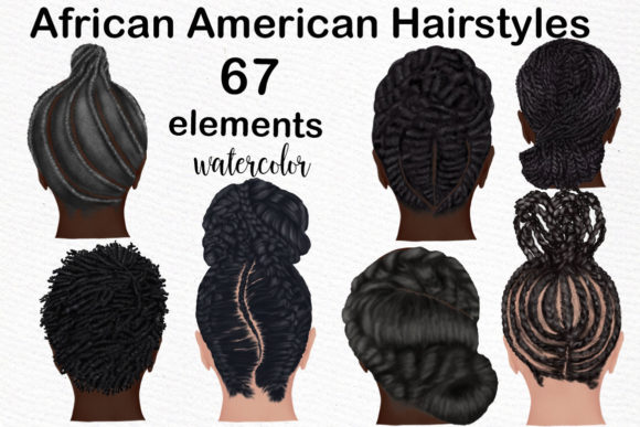 Celebrating Culture with African American Hairstyles Clipart