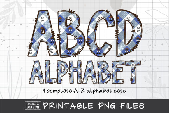 Dad Alphabet Doodle Sublimation: Crafting Warmth and Personality