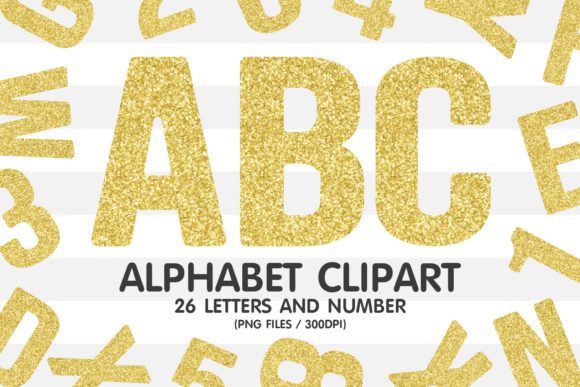 Gold Glitter Alphabet Sublimation: A Designer's Sparkle