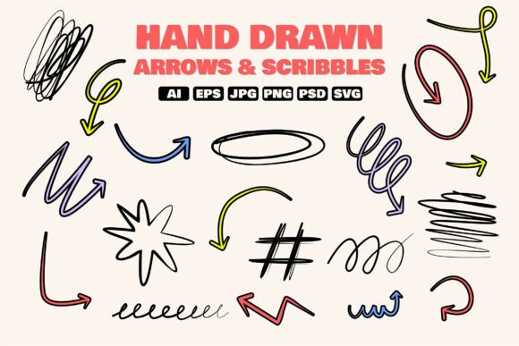 Inject Playful Energy with Hand Drawn Arrows and Scribbles