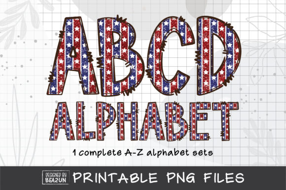 Patriotic Glitter Alphabet Sublimation: Bold Designs for Every Project