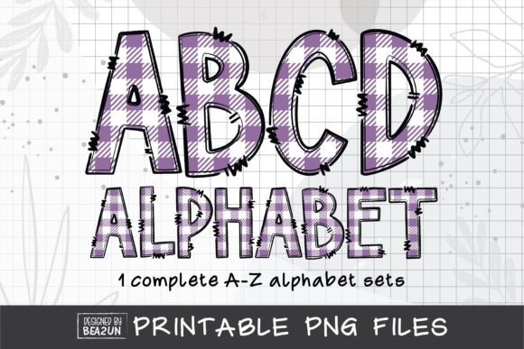 Purple Alphabet, Buffalo Plaid: A Rustic-Chic Design Powerhouse