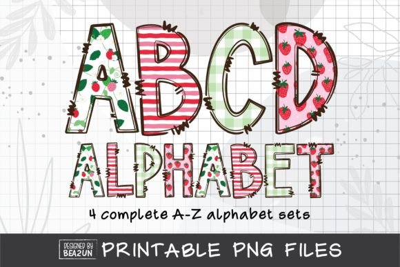 Strawberry Doodle Letters: A Sweet Touch for Your Projects