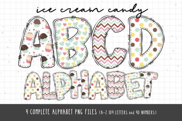 Sweeten Your Projects with Ice Cream Alphabet, Candy Letters