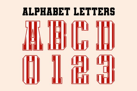Trendy Patriotic American Alphabet Png2: Instant Design Versatility