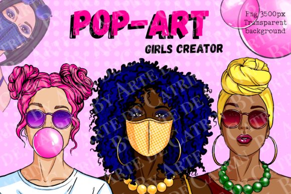 Unleash Bold Energy: The Pop-Art Girls Creator Aesthetic