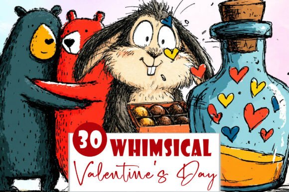 Whimsical Valentine's Day Clipart: Beyond the Card