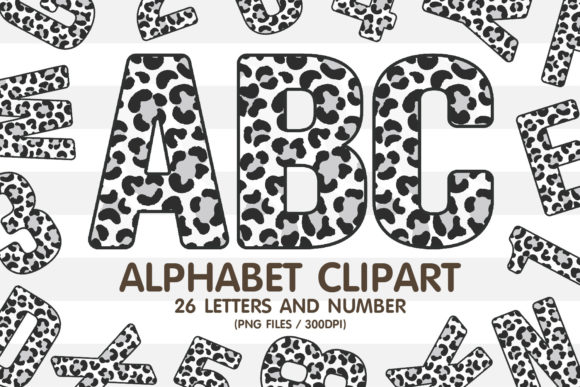 White Leopard Skin Alphabet Sublimation: A Wildly Versatile Design Asset