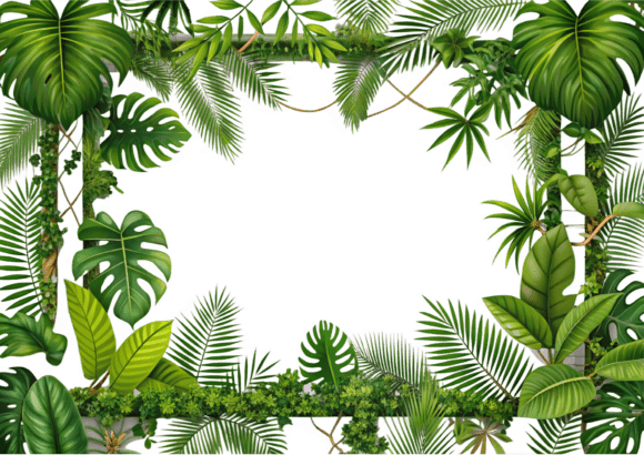 Why Your Next Project Needs a Free Tropical Leaves Frame Template PNG