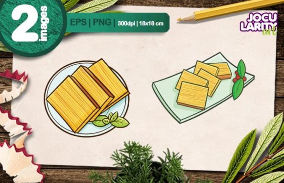 Yummy Lapis Legit Cake Cartoon Vector: A Sweet Design Asset